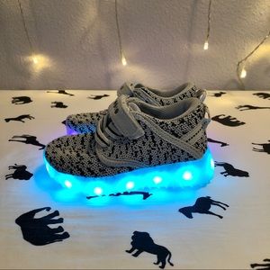 Coodo - LED Light up Gray Sneakers